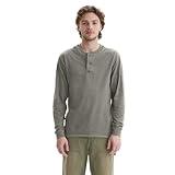 Hanes Men's Beefy Long Sleeve Three-Button Henley