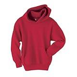 Hanes Boys Eco Smart Pullover Hoodie, Deep Red, Medium