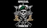 BRK Studio Special Forces Mess with The Best Die Like Rest Flag Green Beret (Army Decal) Bumper Sticker Vinyl Decal