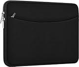 Laptop Sleeve 13.3 inch, Shockproof Protective Briefcase Carrying Computer Cover Bag with Accessory Pocket Portable Laptop Case Compatible with MacBook Air Pro 13.3 inch 14 inch, Black