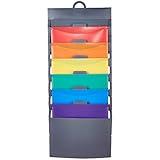 Amazon Basics 36-inch Hanging File Folders - Multicolor Letter Size File Organization System - Vertical Paper Storage for Home Office, School & Classroom