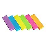 30 Pads 0.5x1.8 Sticky Notes Flags Tabs Page Markers 6 Bright Color Sticky Index Tabs Page Flags 80 Sheet/Pad