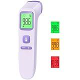 No-Touch Thermometer for Adults and Kids, Digital Accurate Baby Thermometer with Fever Alarm, 1 Second Fast Result, FSA HSA Eligible, Easy to use, 2 in 1 Mode (Purple)