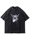 Laixton Men's Graphic Tees Shirt Unisex Cotton Oversized T-Shirt Short Sleeve Vintage Streetwear Casual Tee Top