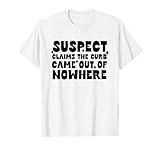 Suspect Always Hits Curb Funny Driving Social Media Trend T-Shirt