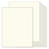 100 Sheets Cream Cardstock 8.5 x 11 Ivory Paper, Goefun Off White Card Stock Printer Paper for Cards Making, Office Printing, Paper Crafting