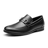 Bruno Marc Men's Dress Loafers Slip-on Formal Shoes, Black, Size 10, SBLS2410M