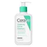 CeraVe Foaming Facial Cleanser, Daily Face Wash for Oily Skin, Hyaluronic Acid + Ceramides + Niacinamide, Fragrance Free & Paraben Free, Non-Drying Oil Control Face Wash, 8 Fluid Ounces
