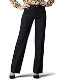 Lee Women's Ultra Lux Comfort with Flex Motion Trouser Pant Black 8 Short