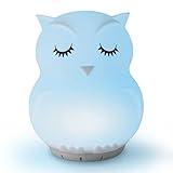 Mindfulness 'Breathing Owl' | 4-7-8 Guided Visual Meditation Breathing Light | 3 in 1 Device with Night Light & Noise Machine for ADHD Anxiety Stress Relief Sleep - Gift for Kids Adult Women Men