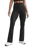 CRZ YOGA Womens Butterluxe High Waist Flare Pants 32 Inches - Wide Leg Bootcut Yoga Pants with Pocket Soft Lounge Casual Black Medium