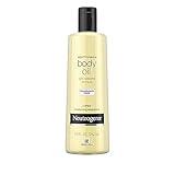 Neutrogena Body Oil, Fragrance-Free Light Sesame Oil Formula, Dry Skin Moisturizer and Hydrating Body Massage Oil for Radiant and Healthy Glow, Nourishing After Shower and Bath Oil, 8.5 FL OZ