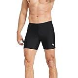 baleaf Men's Athletic Quick Dry Compression Square Leg Jammers Swim Brief Swimsuit Black Black Size M