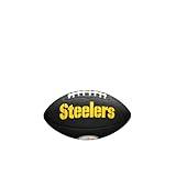 WILSON Sporting Goods NFL Pittsburgh Steelers Team Logo Football , Black, Mini Size