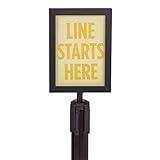 US Weight - U2507 Steel Frame Sign Holder compatible ONLY with Steel stanchions (will not fit Sentry series or other stanchion brands)