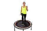 FIT BOUNCE PRO XL Premium Bungee Rebounder USA | Half Folding Silent Indoor Mini Trampoline | Adults & Kids | DVDs & Online Workouts | Extra Large Bounce Area | Max Load 400lbs | Ready Assembled