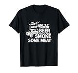 BBQ Smoking Pitmaster Drink Beer Smoke Meat T-Shirt