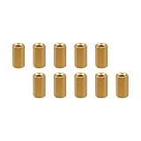 Oedema 10 Pack M3×10mm Hex Nuts Hex Aluminum Female Threaded Standoff Gold Spacers & Standoffs for Racing Drone, DIY Frame, Computer, Hardware