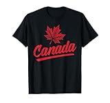 Cursive Canada Maple Leaf Canadian Patriotic Women Men Kids T-Shirt