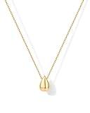 PAVOI 14K Yellow Gold Plated Dainty Pear Pendant Necklace for Women | Tear Pendant Necklaces