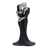 Nemesis Now Eternal Embrace Skeletons Figurine, Hand-Painted Resin Gothic Lovers Statue, Romantic Skeleton Decor, Perfect Gothic Wedding Cake Topper, 24cm