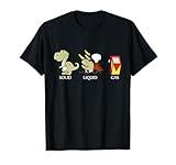 BACK TO SCHOOL Solid Liquid Gas Dinosaur T-Shirt t-rex T-Shirt