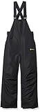 Solstice Apparel Kids Snow Ski Bib Pants, Black, 18