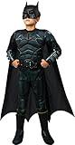 Rubies DC Comics The Batman Movie Deluxe Boy's Batman Costume for Themed Parties and Halloween, Small