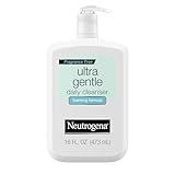 Neutrogena Fragrance Free Ultra Gentle Foaming Daily Cleanser, Hydrating Face Wash for Sensitive Skin, Removes Makeup & Gently Cleanses Without Over Drying, Hypoallergenic, 16 fl. oz