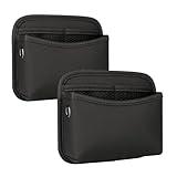 2 PCS Car Seat Side Storage Pocket Organizer Holder for Auto Door, Console, Vehicle Seat Gap Filler Tray Bag for Phone, Pen, Key, Sunglass, Invoice, Car Registration, Notepad, Card, USB Data Line