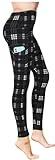 COMFY FOREVER Leggings with Pockets for Women, Workout Leggings for Women - High Waist Tummy Control Leggings for Yoga, Running, Athletic & Gym - Butter Soft Leggings for Women (Black Plaid - XL)