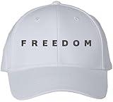 Freedom Embroidered Baseball Cap | Charlie Kirk Political Patriotic Last Moment Inspired Hat for Men & Women, White