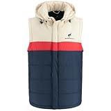 Ford Bronco Men's Retro Hooded Outerwear Zip Up Vest, Detroit Navy, Large