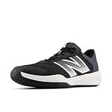 New Balance Men's 696 V6 Tennis Shoe, Black/White, 11 Wide