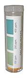 Krowne S25-124 QAC-Based Solution Sanitizer Test Strips Bottle with Color-Coded Chart for Commercial Restaurant Food Industry Kitchen Cleaning Janitorial Services | 0-500 ppm Test Range (Pack of 100)