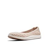 Clarks Women's Breeze Roam Ballet Flat, Light Sand Textile, 8.5