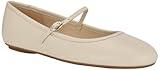 Nine West Women's Classik Flat, Cream Leather 150, 8.5