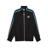 PUMA Men's Iconic T7 Track Jacket (Available in Big and Tall Sizes), Black AW24, Large