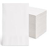 Bell Marque White Dinner Napkin-300 2-Ply White Dinner Napkins, 0.1" Height, 17" width, 15" Length (Pack of 300)