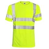 L&M Hi Vis T Shirt ANSI Class 3 Reflective Safety Lime Short Sleeve HIGH Visibility (XL)