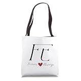 E & F Couples Initials, Wedding, Anniversary, Housewarming Tote Bag