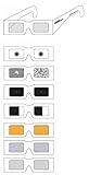 Simulator Glasses Kit made of Heavy Paperboard, 7 Glasses for Common Vision Problems: Central Loss, CMV Retinitis, Peripheral Loss, Hemianopia, Color, Overall Blur, Diabetic Retinopathy