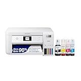 Epson EcoTank ET-2850 Wireless Color All-in-One Cartridge-Free Supertank Printer with Scan, Copy and Auto 2-sided Printing - White (Renewed)