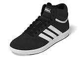 adidas Womens Hoops 4.0 Mid Top Basketball, Black/White/Black, 10