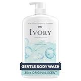 Ivory Body Wash Gentle, Free of dyes, parabens, and phthalates, Original Scent, 35 oz