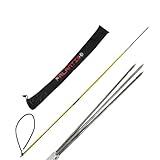 Scuba Choice 5' Travel Spearfishing Two-Piece Fiber Glass Pole Spear 3 Prong Barb Paralyzer and Bag