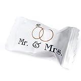 Candy Envy - Mr. and Mrs. Buttermints - 13 oz. Bag - Approximately 100 Individually Wrapped Mints - Wedding Favors