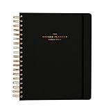 Kokonote Back To Black Planner 2024-2025 | 8.3 x 9.8 inches | 17 Months Academic Planner Week To View | August 2024 - December 2025 | Planner 2024-2025 Daily Weekly and Monthly