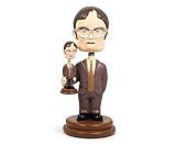 Surreal Entertainment The Office Double Dwight Resin Bobblehead | Collectible Action Figure Statue, Desk Toy Accessories | Novelty Gifts for Home Office Decor | 5 Inches Tall