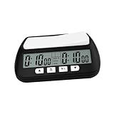 kowaku Chess Timer Digital Chess Clock Compact Competition International Chess Timer Clock for Chess Lover Party Chess Game Gifts, Black